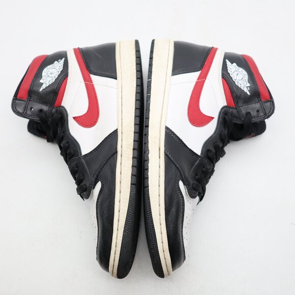 Nike Jordan 1 Retro High Black Gym Red Men's Size 11 Black White Sail 555088-061 - Picture 8 of 10